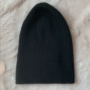 Black knit beanie